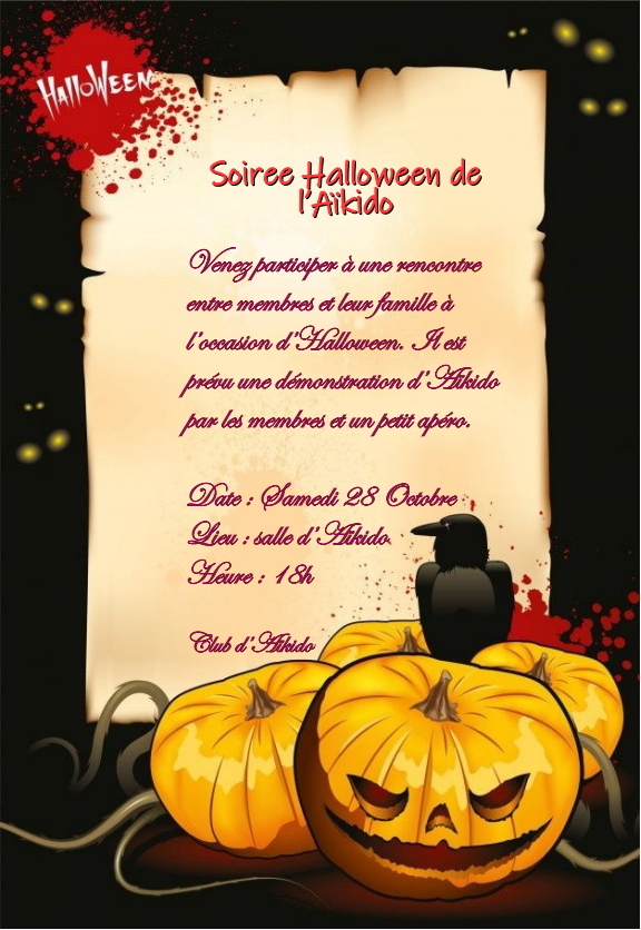Soiree Halloween de l’Aïkido